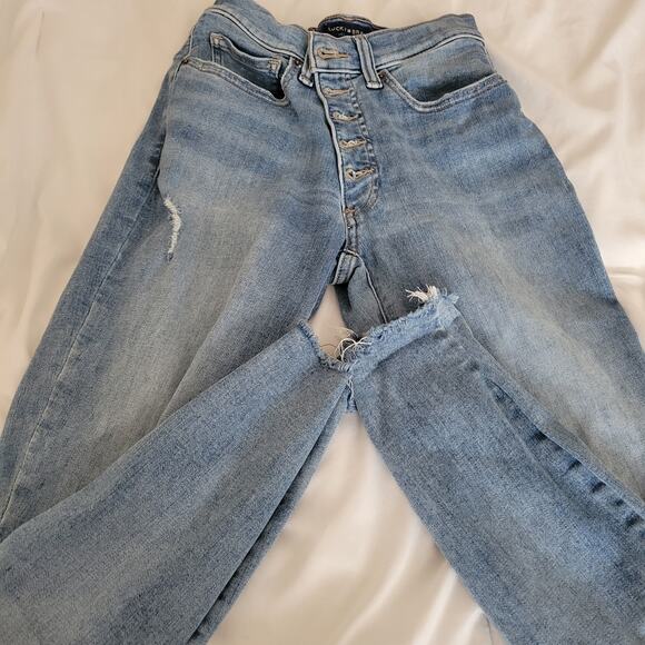 Lucky Brand Jeans Size 4/27 High Rise Crop Brigitte style Good condition - Picture 4 of 12